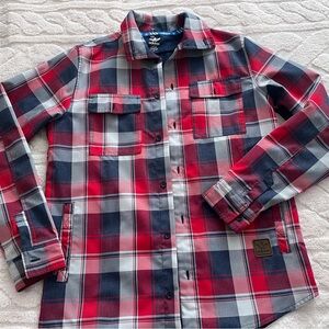 Adidas Skateboarding Silas Flannel Button Up Mens S Plaid Skater Warm